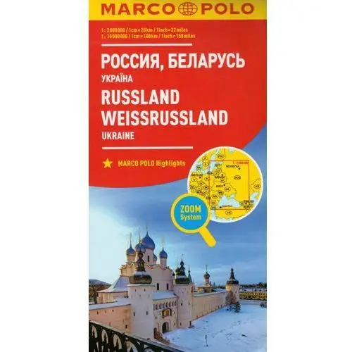 Marco Polo Mapa Samochodowa Rosja Białoruś Ukraina 1:2000 000 Zoom