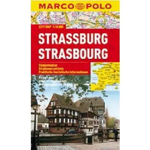 Strasburg 1:15 000. laminowany plan miasta. Marco polo