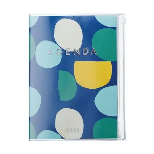 MARK'S 2024/2025 Taschenkalender A5 vertikal, Dots, Navy