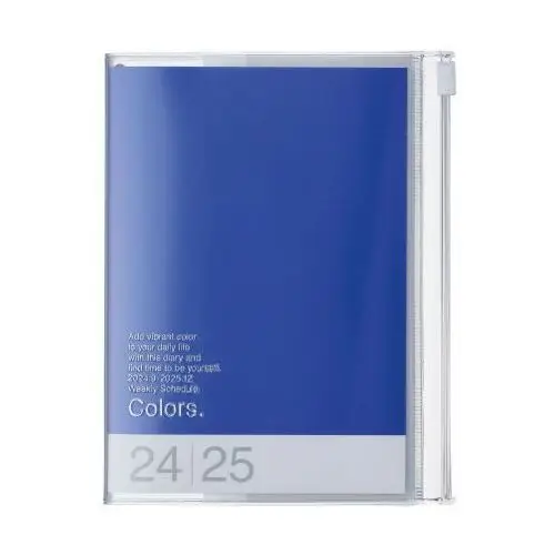 MARK'S 2024/2025 Taschenkalender A6 vertikal, COLORS // Blue