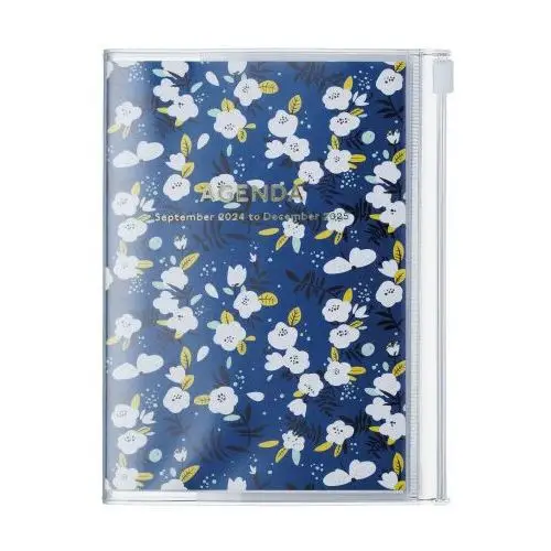 Mark's 2024/2025 taschenkalender a6 vertikal, flower pattern // navy Mark's europe