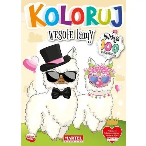 Wesołe lamy. koloruj