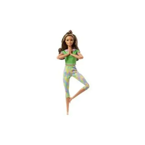 Barbie made to move puppe (brünett) im grünen yoga outfit Mattel