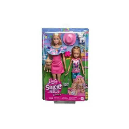 Mattel Barbie und stacie schwestern puppenset mit 2 hunden und zubehör