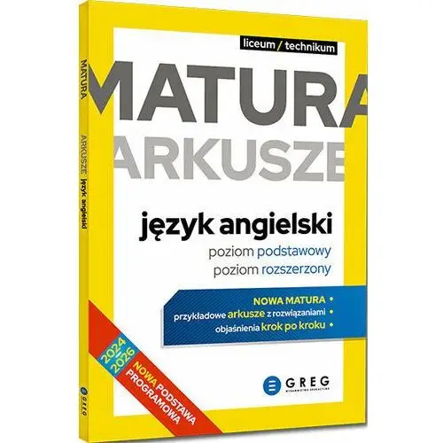 Matura. Arkusze. Język angielski. Poziom podstawowy, poziom rozszerzony