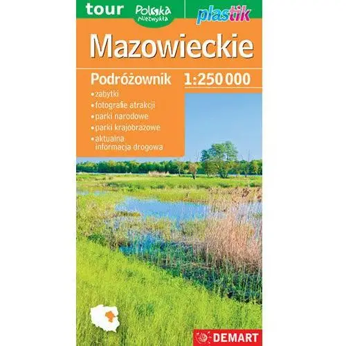 Mazowieckie. Podróżownik. Mapa turystyczna 1:250 000