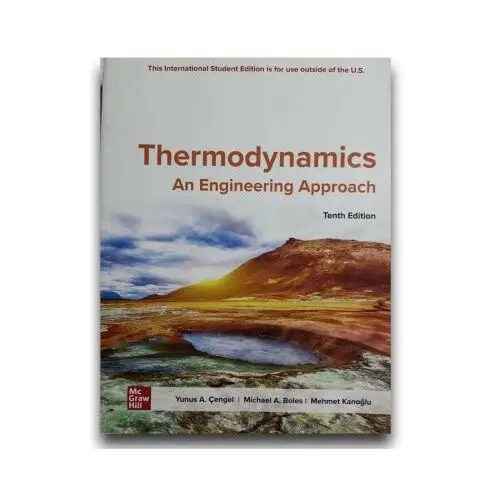 Mcgraw-hill education Ise thermodynamics: an engineering approach