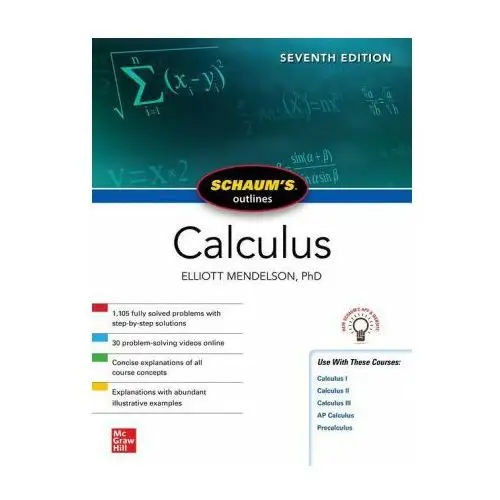 Mcgraw-hill education Schaum's outline of calculus, seventh edition