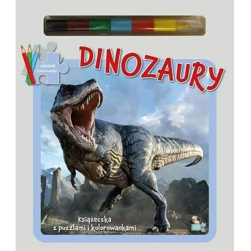Książeczki z puzzlami dinozauru