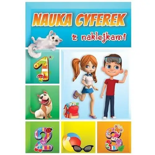 Nauka cyferek z naklejkami