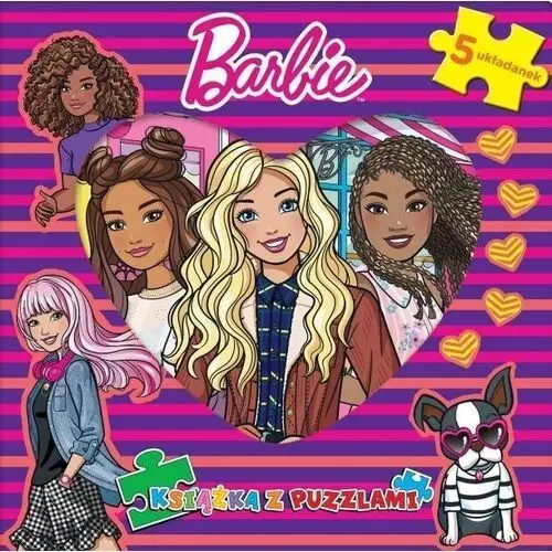 Media service zawada Barbie książka z puzzlami