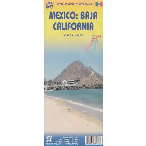 Meksyk, Baja, California. Mapa 1:650 000