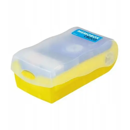 Memobox Croco Yellow – plastikowe pudełko do nauki z fiszek