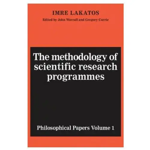 Methodology of scientific research programmes: volume 1 Cambridge university press