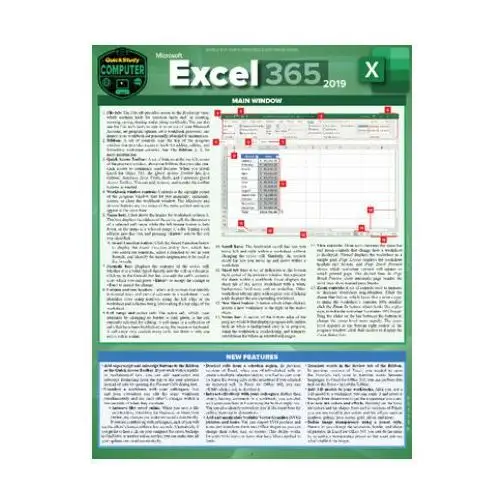 Microsoft Excel 365 - 2019: A Quickstudy Laminated Sotware Reference Guide