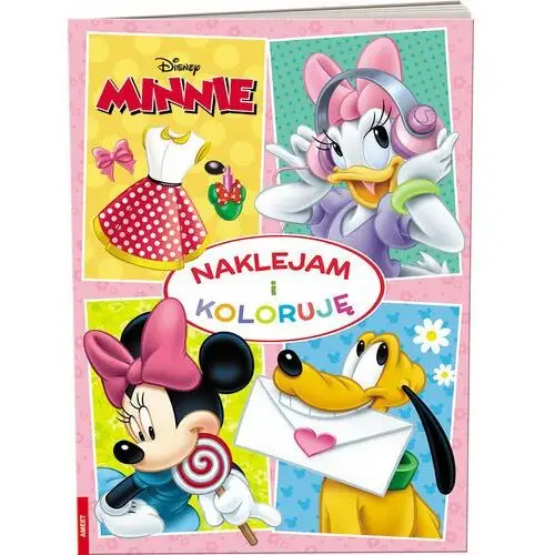 Minnie. Naklejam i koloruję