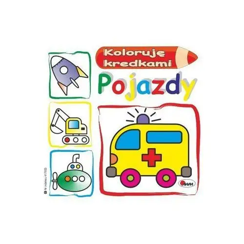 Pojazdy. koloruję kredkami