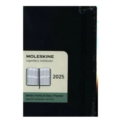 Moleskine 12 Monate Wochenkalender 2025, Pocket, Schwarz