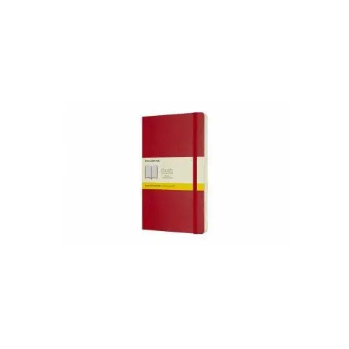 Scarlet red large squared notebook soft Moleskine