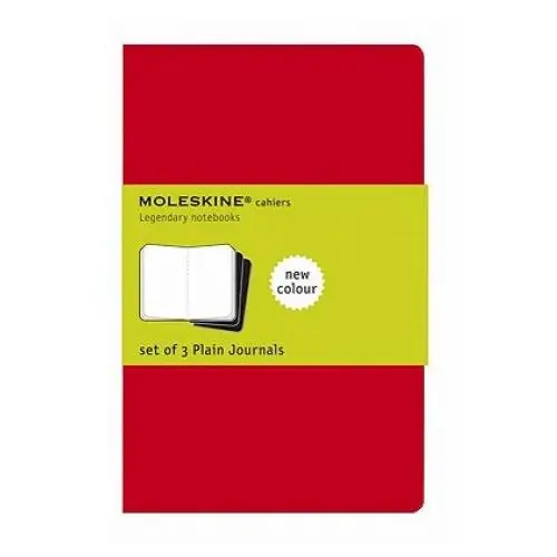 Moleskine plain cahier - red cover (3 set) Moleskine srl