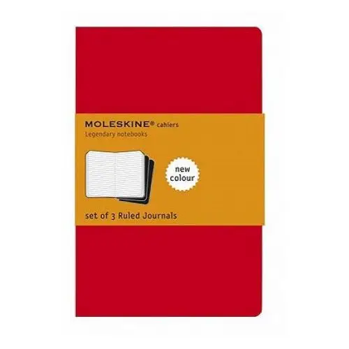 Moleskine ruled cahier - red cover (3 set) Moleskine srl