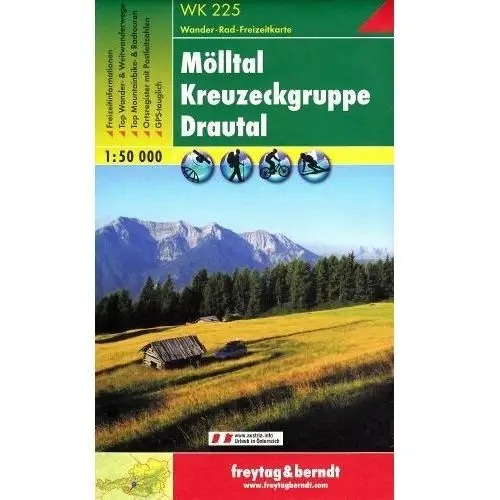 Molltal, Kreuzeckgruppe, Drautal. Mapa 1:50 000