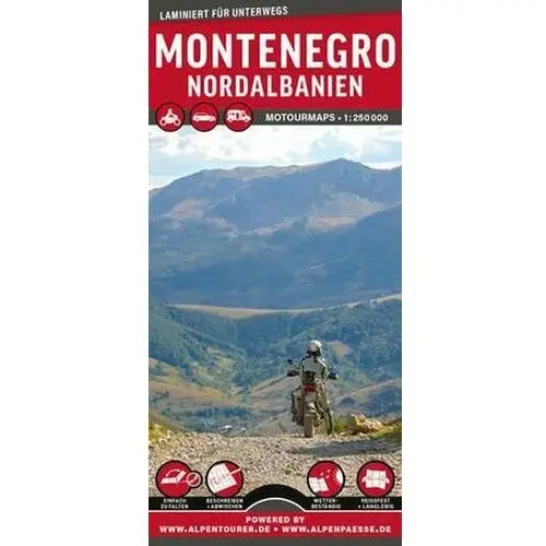 MoTourMaps Montenegro & Albanien Nord 1:250.000