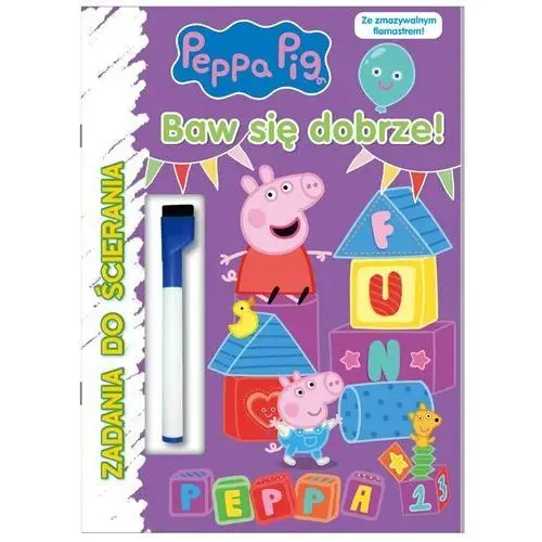 Peppa pig. zadania do ścierania. baw się dobrze Msz