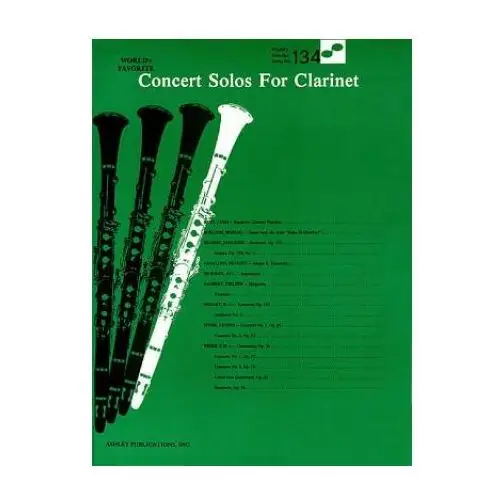 Concert Solos for Clarinet: World's Favorite Series #134