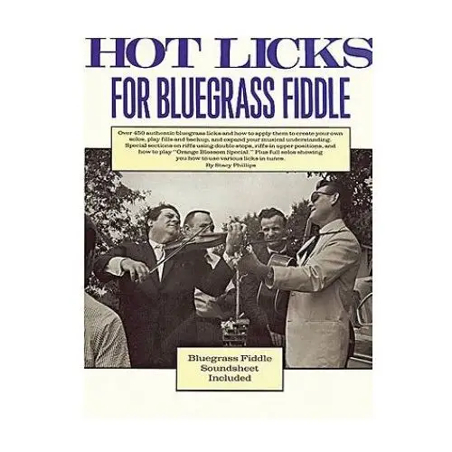 Music sales corp Hot licks for bluegrass fiddle