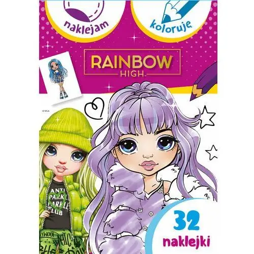 Naklejam i koloruję. Rainbow High