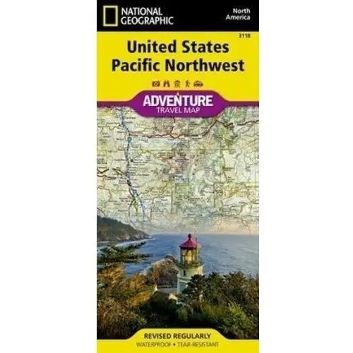 National Geographic Adventure Map United States, Pacific Northwest
