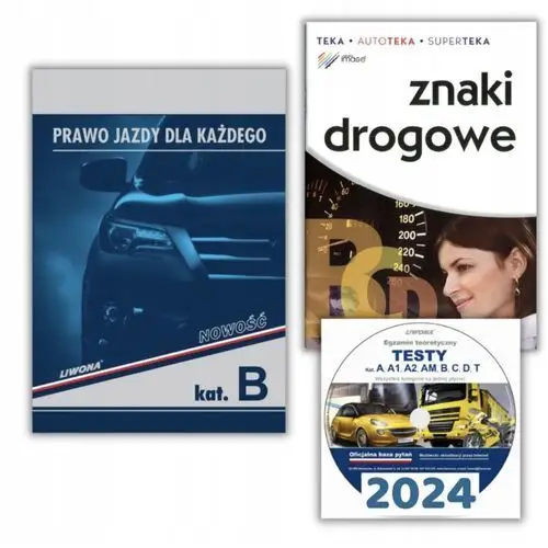 Nauka Kat. B Prawo Jazdy Dla Każdego+testy+znaki Drogowe. Zestaw Na 2025