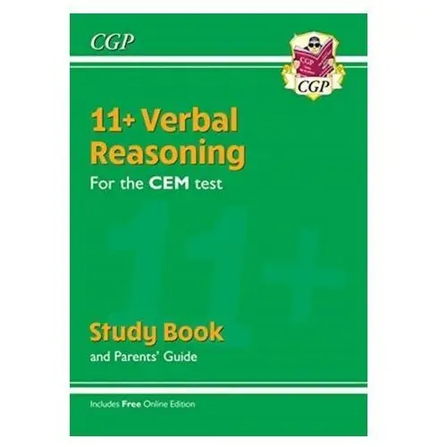New 11+ CEM Verbal Reasoning Study Book (with Parents' Guide & Online Edition) CGP Books
