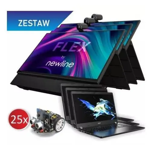 Zestaw: 3x Newline Flex + 3x Laptop Acer + 25x Robot Maqueen, 63A6-20810