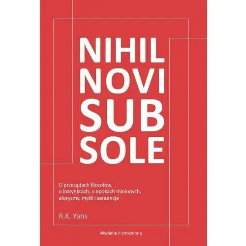 Nihil novi sub sole