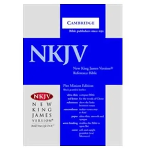 NKJV Pitt Minion Reference Edition NK446:XR black goatskin leather