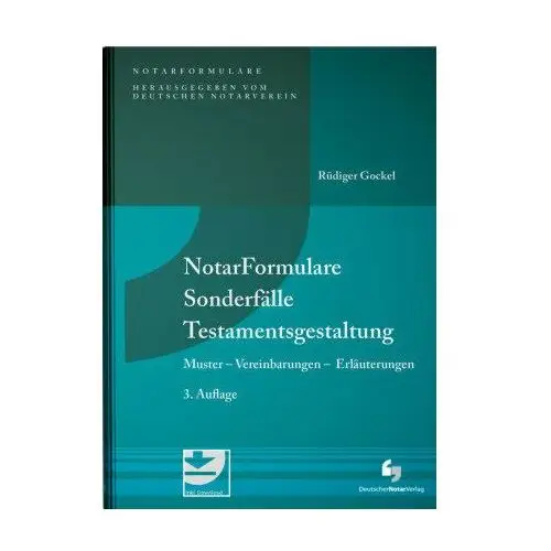 NotarFormulare Sonderfälle Testamentsgestaltung