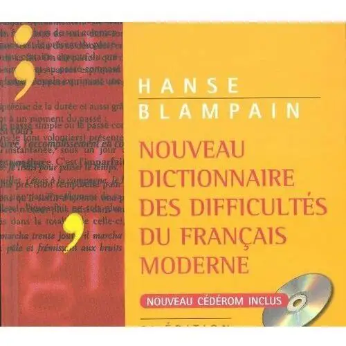 Nouveau Dictionnaire des difficultes du Francais moderne + CD