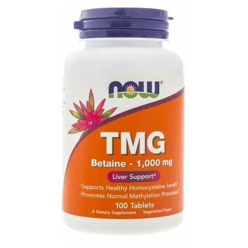 Now Foods, TMG Betaine, 1000 mg, 100 tabletek