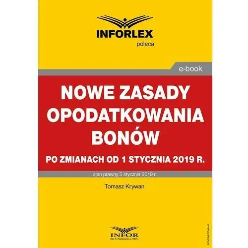 Nowe zasady opodatkowania bonów po zmianach od 1 stycznia 2019 r