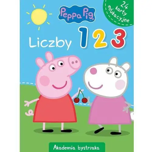 Peppa pig. akademia bystrzaka. liczby 1, 2, 3