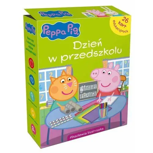 Świnka peppa. w przedszkolu. karty edukacyjne w pudełku Olesiejuk sp. z o.o