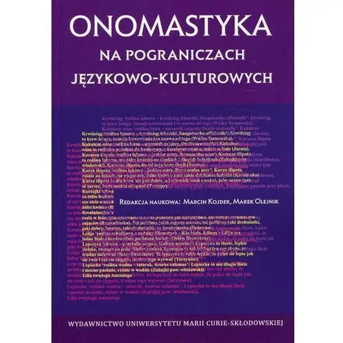 Onomastyka na pograniczach językowo-kulturowych