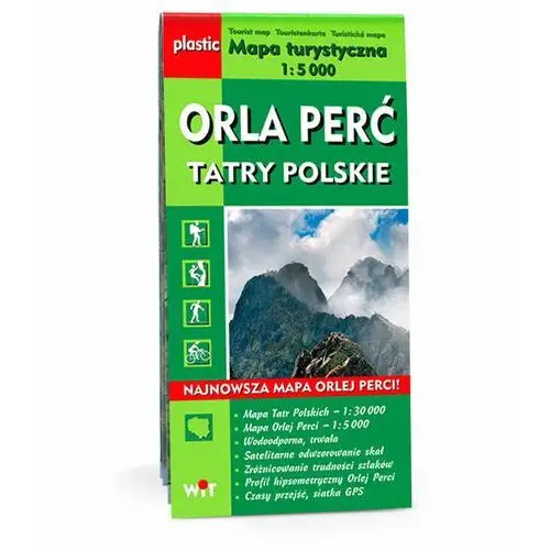 Orla Perć. Tatry Polskie. Mapa turystyczna 1:5 000