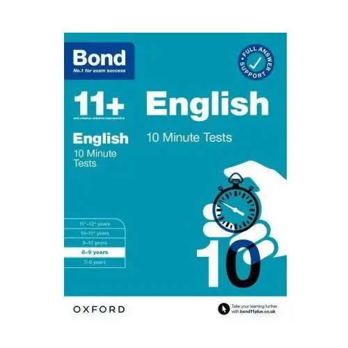 Bond 11+: bond 11+ english 10 minute tests with answer support 8-9 years Oxford university press