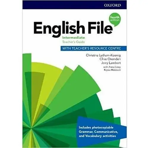 Oxford university press English file 4th edition intermediate. teacher's guide + teacher's resource centre