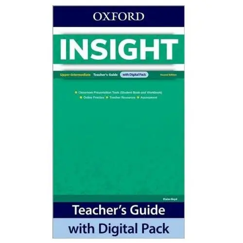 Oxford university press Insight upper-intermediate teacher's guide with digital pack, 2nd edition