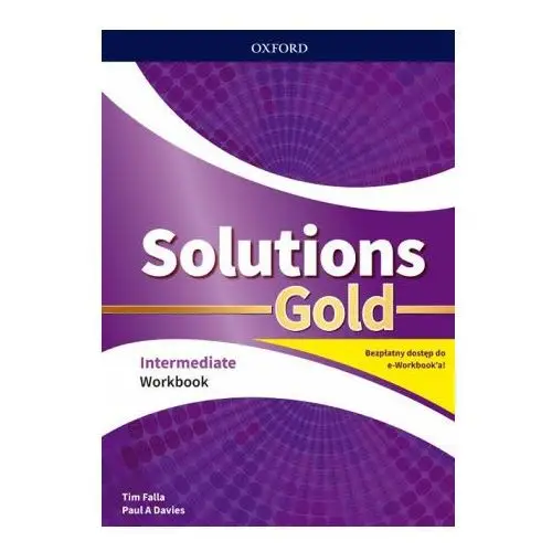 Oxford university press Solutions gold. intermediate. workbook + kod online. wyd.2020