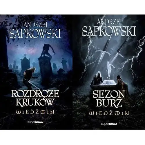 Pakiet 2 X Wiedźmin Rozdroże Kruków Sezon Burz T. 8-9 Andrzej Sapkowski